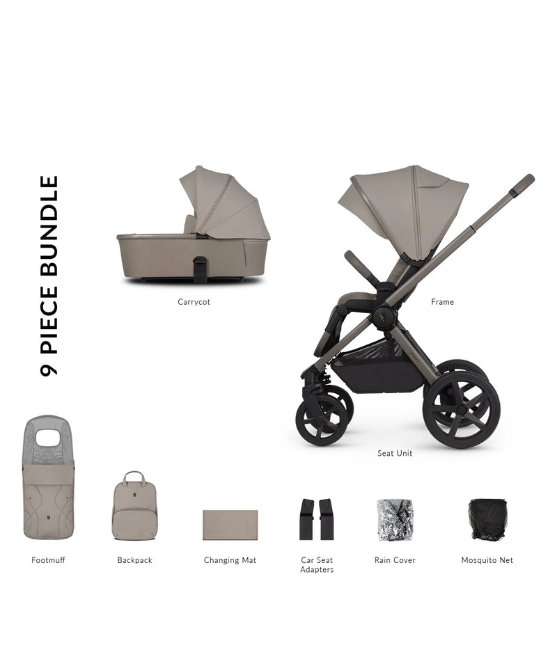 Venicci Upline 2 Taupe Pram 9 Piece Bundle