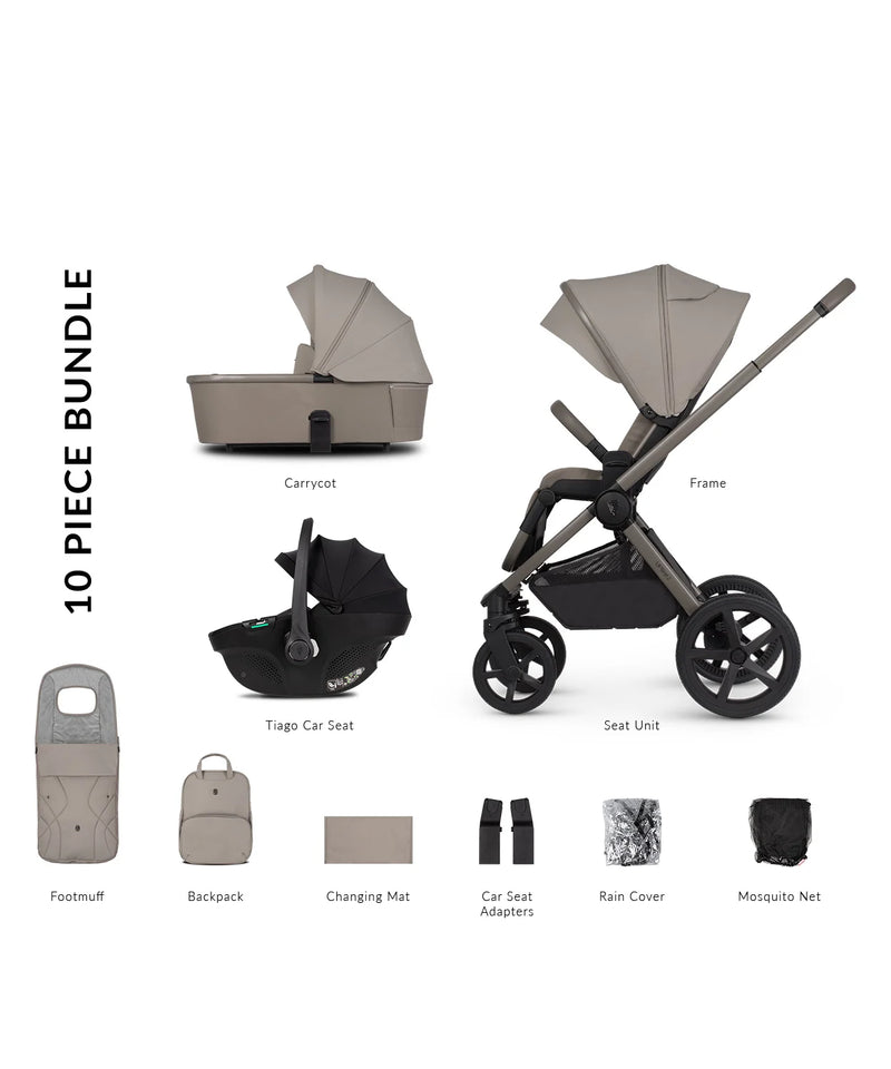 Venicci Upline 2 Taupe Pram 10 Piece Bundle