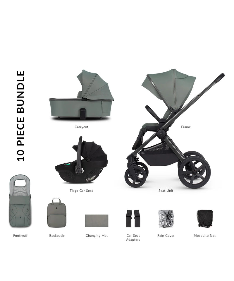 Venicci Upline 2 Aloe Pram 10 Piece Bundle