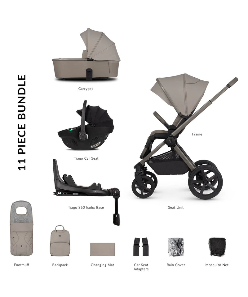 Venicci Upline 2 Taupe Pram 11 Piece Bundle