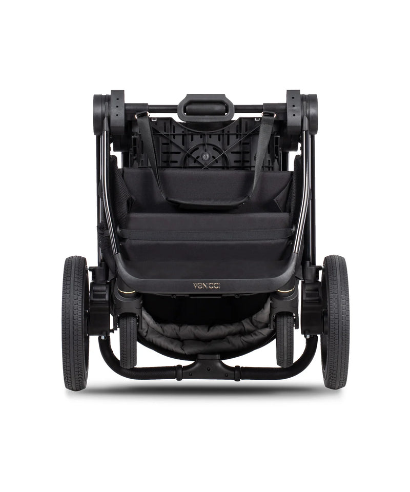 Venicci Upline 2 All Black Pram 9 Piece Bundle