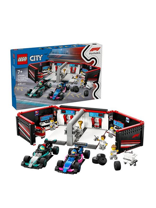 Lego City F1 Garage & Mercedes-AMG & Alpine Cars (60444)