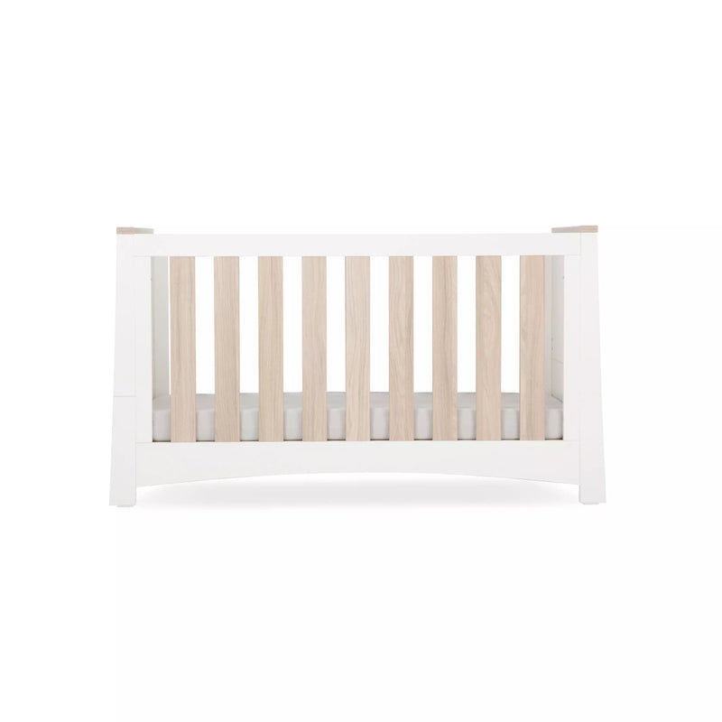 Cuddle Co Ada Cot Bed - White & Ash