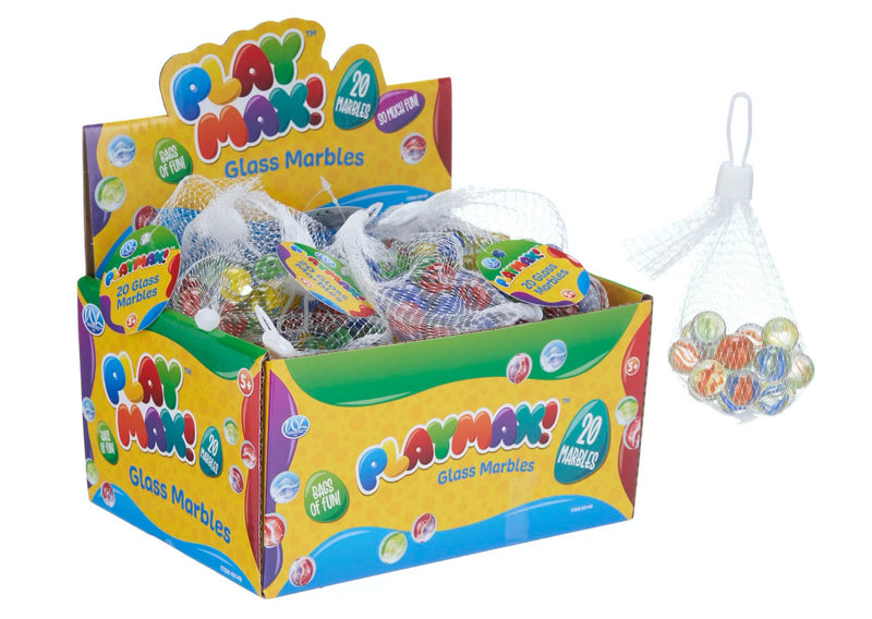 Playmax Glass Marbles (48 pack)