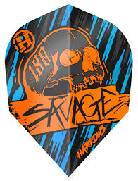 Harrows Orange & Blue Savage Darts Flights