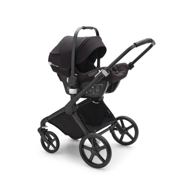 Bugaboo Fox 5 Carrycot And Seat Pushchair - Midknight Black/Black Chassis