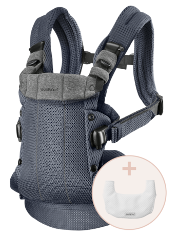 Baby Bjorn Baby Carrier Harmony With Bib Anthracite 3D Mesh